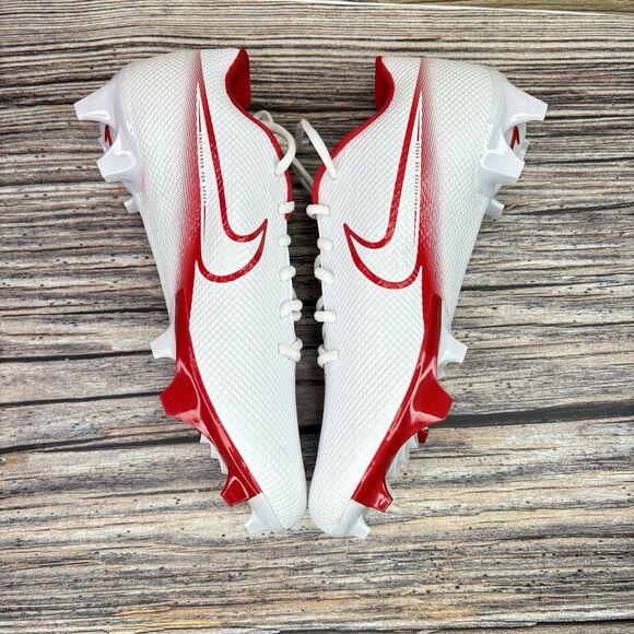 Mens Size 11.5 Nike Vapor Edge Speed 360 White/Red Football Cleats CD0082-102